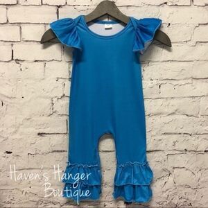 Baby Girl Royal Blue Romper